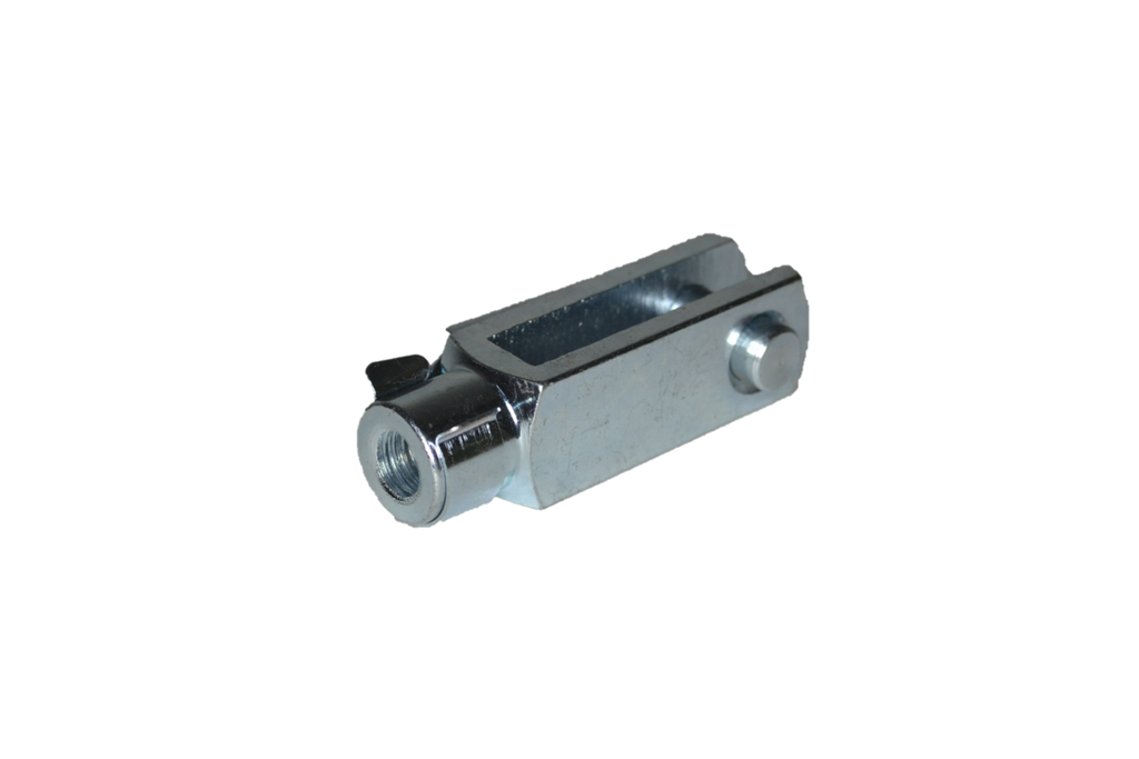 Gaffel met snelaansluiting A=M6 B=24 C=6 D=3 E=6